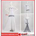 White Grey Party Dress Strapless Mermaid Organza Evening Dress (TC06878)